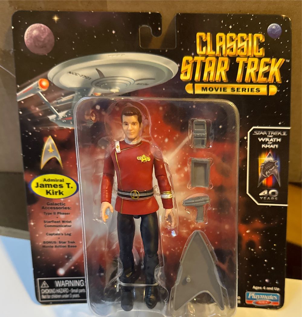 Admiral Kirk #Star Trek- - Playmates Toys (Star Trek II: The Wrath of Khan) action figure collectible [Barcode 043377631484] - Main Image 4