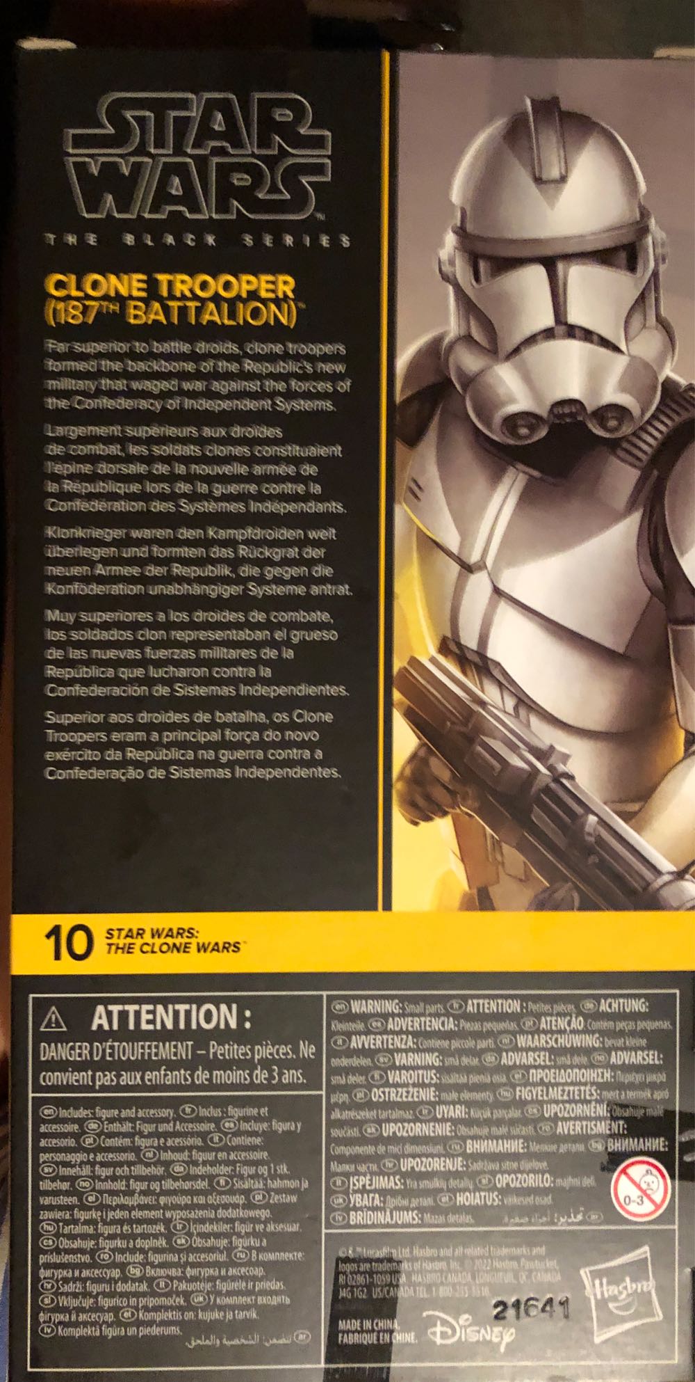 Clone Wars 10 187th Battalion - Hasbro (Star Wars Black Series) (Star Wars - The Clone Wars) action figure collectible [Barcode 5010994141691] - Main Image 2