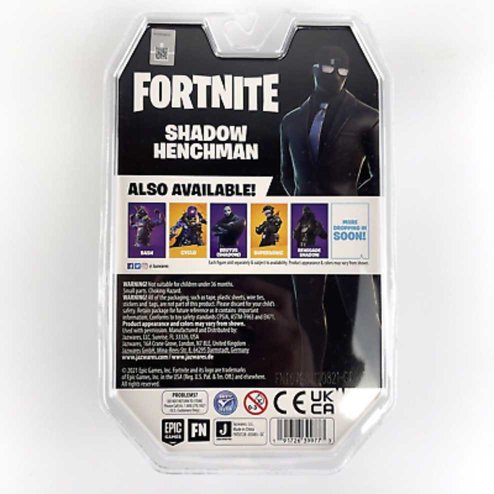 Fortnite: Shadow Henchman - Jazwares / Epic Games (Fortnite 4” Figure Collection) action figure collectible [Barcode 191726399773] - Main Image 4