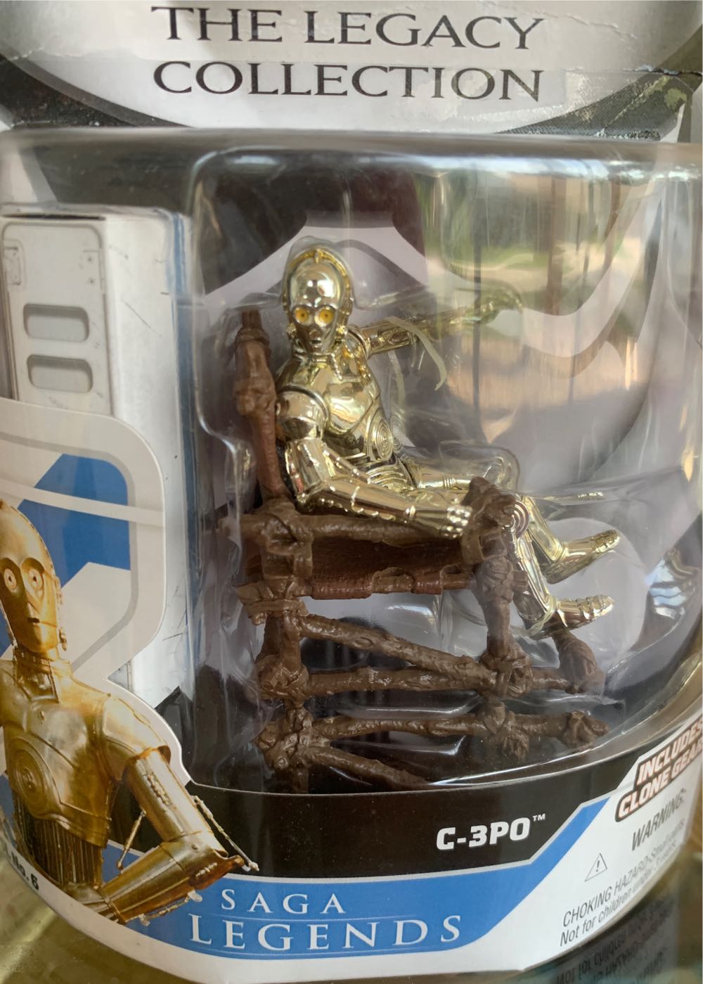 C-3PO On Ewok Throne  action figure collectible [Barcode 653569350866] - Main Image 3