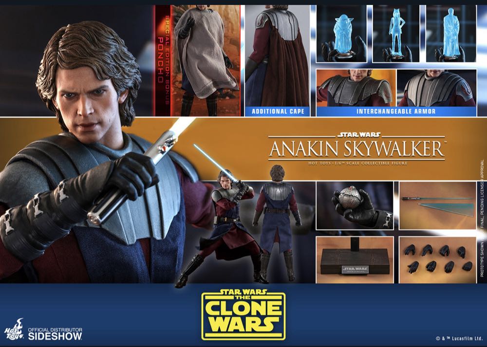 Star Wars - Anakin Skywalker Sixth Scale Hot Toys TMS019 - Hot Toys (Star Wars) action figure collectible [Barcode 4895228605931] - Main Image 4