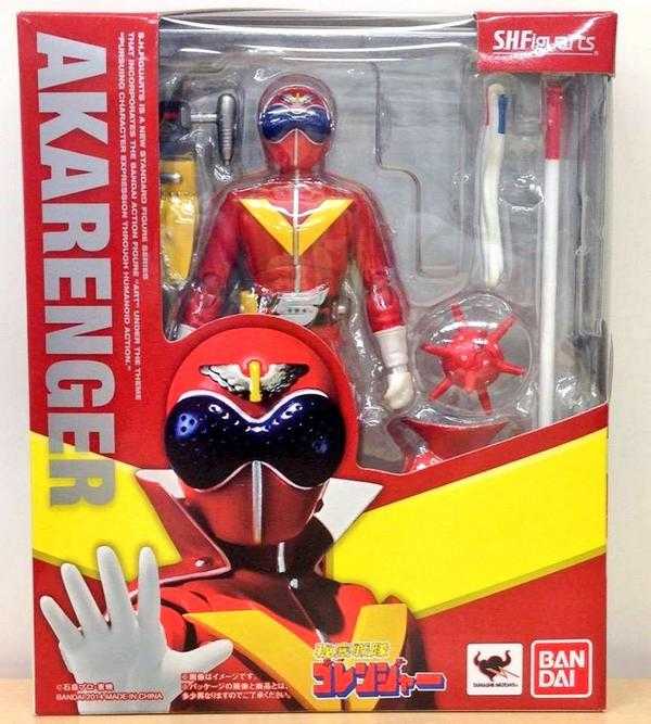 S.H.Figuarts Aka Ranger himitsu Sentai Gorenger - Bandai (Akaranger) action figure collectible [Barcode 4543112866998] - Main Image 4