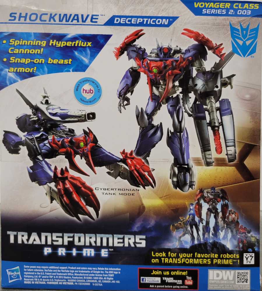 Shockwave Boxed - Hasbro (Prime Beast Hunters) action figure collectible - Main Image 3
