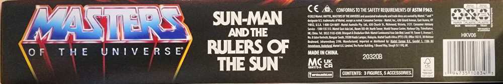 Sun-Man and the Rulers of the Sun 3-Pack (Sun-Man, Space Sumo & Pig-Head) - Mattel (Masters Of The Universe) action figure collectible [Barcode 194735108343] - Main Image 4