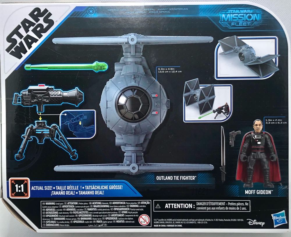 Outland Tie Fighter & Moff Gideon - Hasbro (Star Wars Mission Fleet) (Star Wars) action figure collectible - Main Image 2