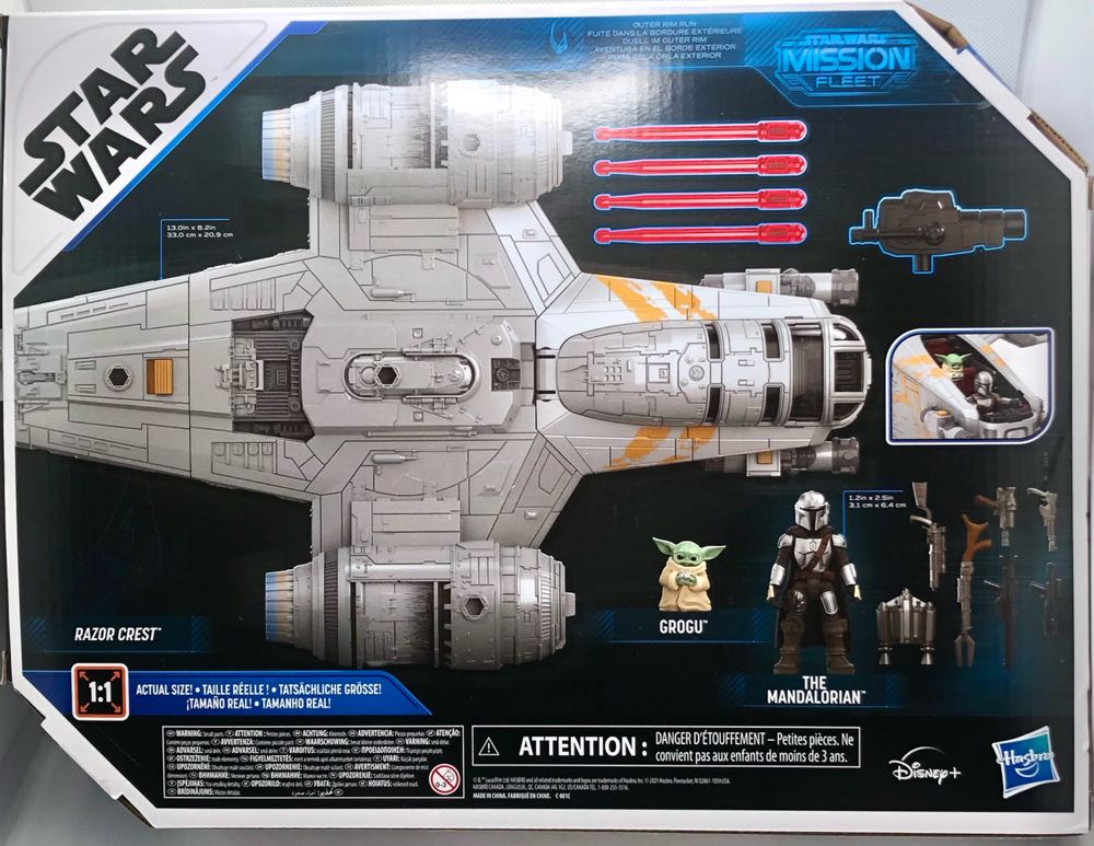 Razor Crest & The Mandalorian  - Hasbro (Star Wars Mission Fleet) (Star Wars) action figure collectible - Main Image 2