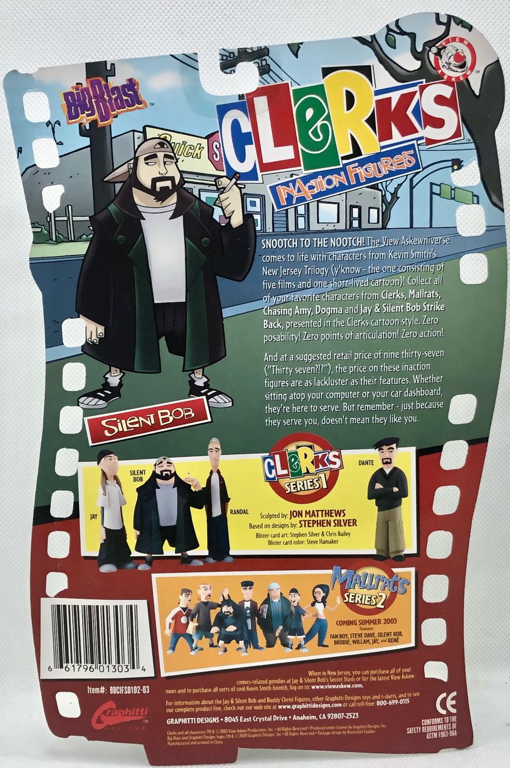 Silent Bob - Graphitti Designs (Clerks) (Clerks) action figure collectible - Main Image 2