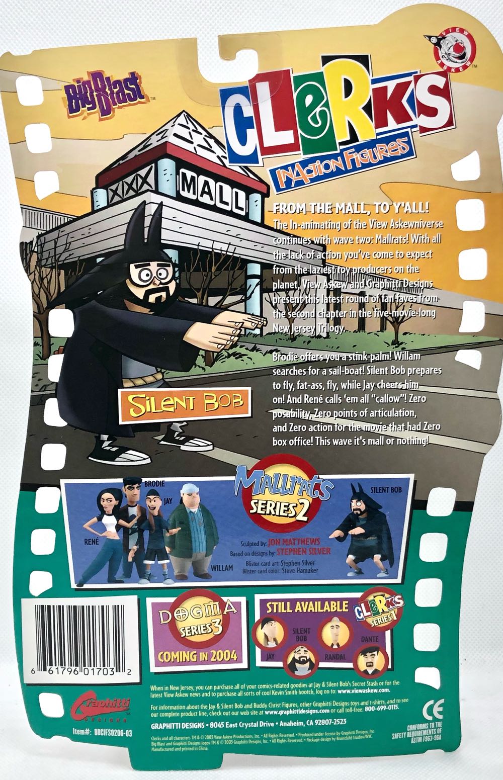 Silent Bob - Graphitti Designs (Clerks) (Clerks) action figure collectible - Main Image 2