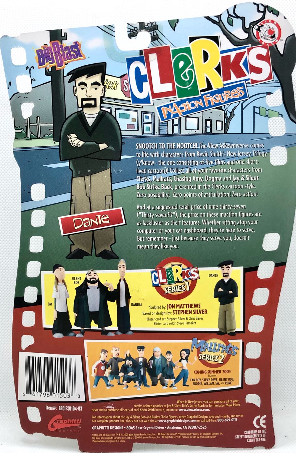 Dante - Graphitti Designs (Clerks) (Clerks) action figure collectible - Main Image 2
