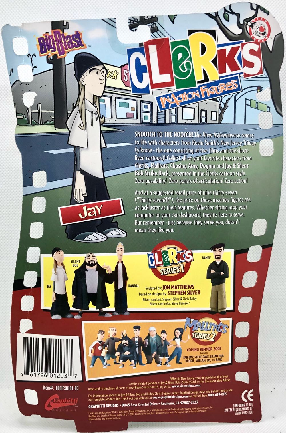 Jay - Graphitti Designs (Clerks) (Clerks) action figure collectible - Main Image 2