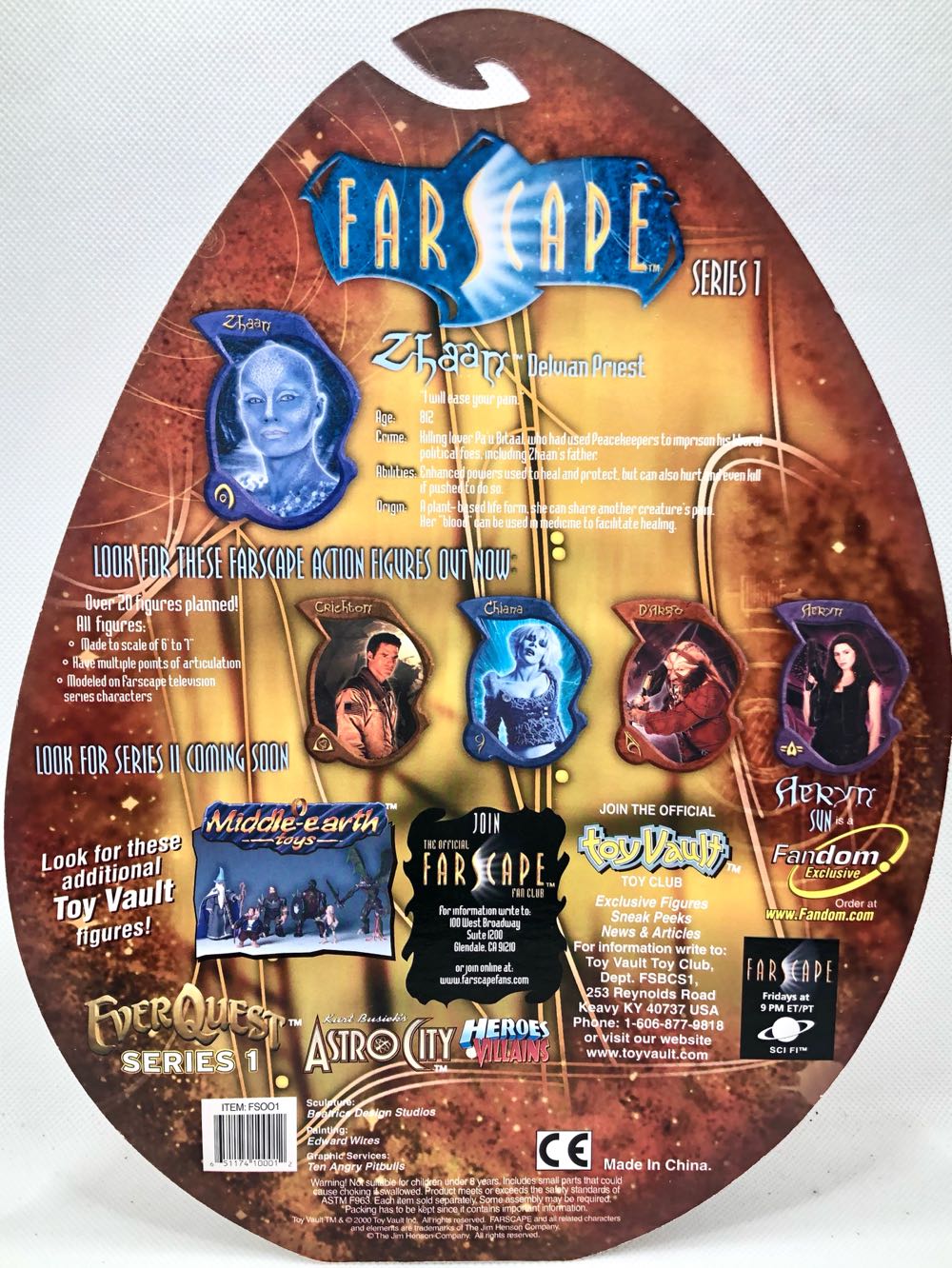 Pa’u Zotoh Zhaan - Toy Vault (Farscape) (Farscape) action figure collectible - Main Image 2