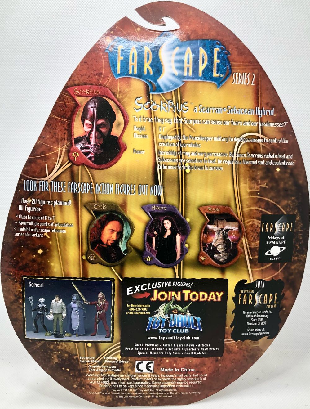 Scorpius  - Toy Vault (Farscape) (Farscape) action figure collectible - Main Image 2