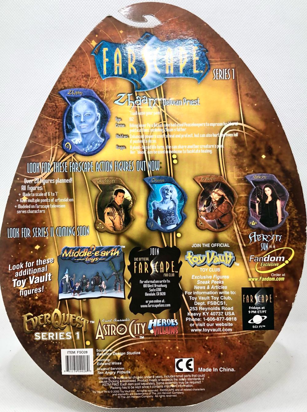 Pa’u Zotoh Zhaan  - Toy Vault (Farscape) (Farscape) action figure collectible - Main Image 2