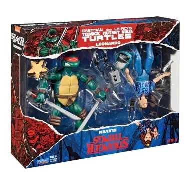 Playmates Toys TMNT and Stranger Things Leonardo & Eleven (2-Pack) - Playmates Toys (Playmates TMNT & Stranger Things) action figure collectible [Barcode 043377811916] - Main Image 3