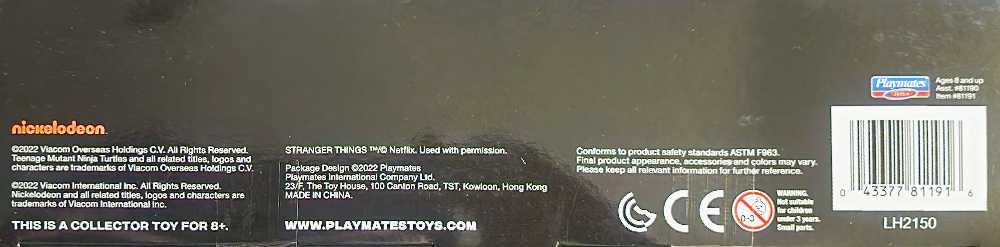 Playmates Toys TMNT and Stranger Things Leonardo & Eleven (2-Pack) - Playmates Toys (Playmates TMNT & Stranger Things) action figure collectible [Barcode 043377811916] - Main Image 4