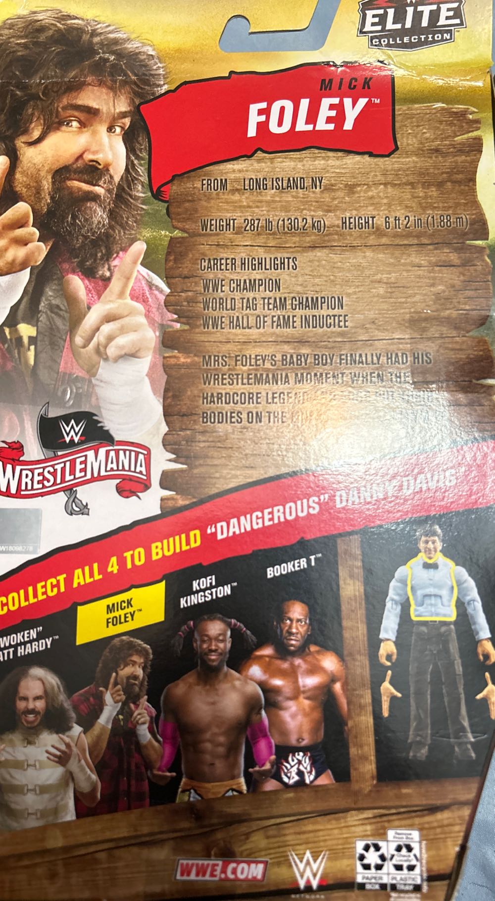 WWE: Cactus Jack (Wrestlemania) - Mattel (WWE) action figure collectible - Main Image 2