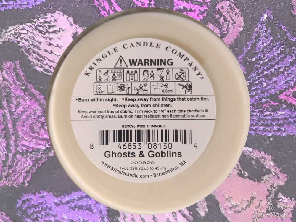 CANDLE: Halloween Kringle 3 Wick Ghosts & Goblins 2022 - Kringle Candle (Halloween Candles) action figure collectible [Barcode 846853081304] - Main Image 2