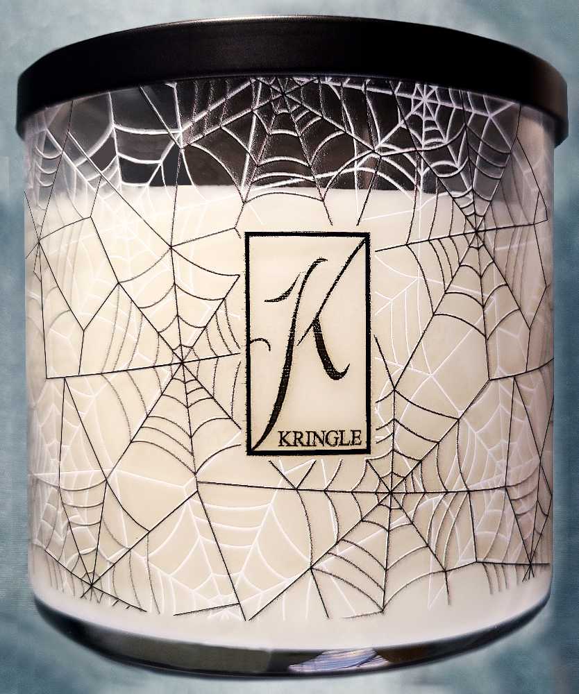 CANDLE: Halloween Kringle 3 Wick Spider Webs 2022 - Kringle Candle (Halloween Candles) action figure collectible [Barcode 846853081328] - Main Image 3