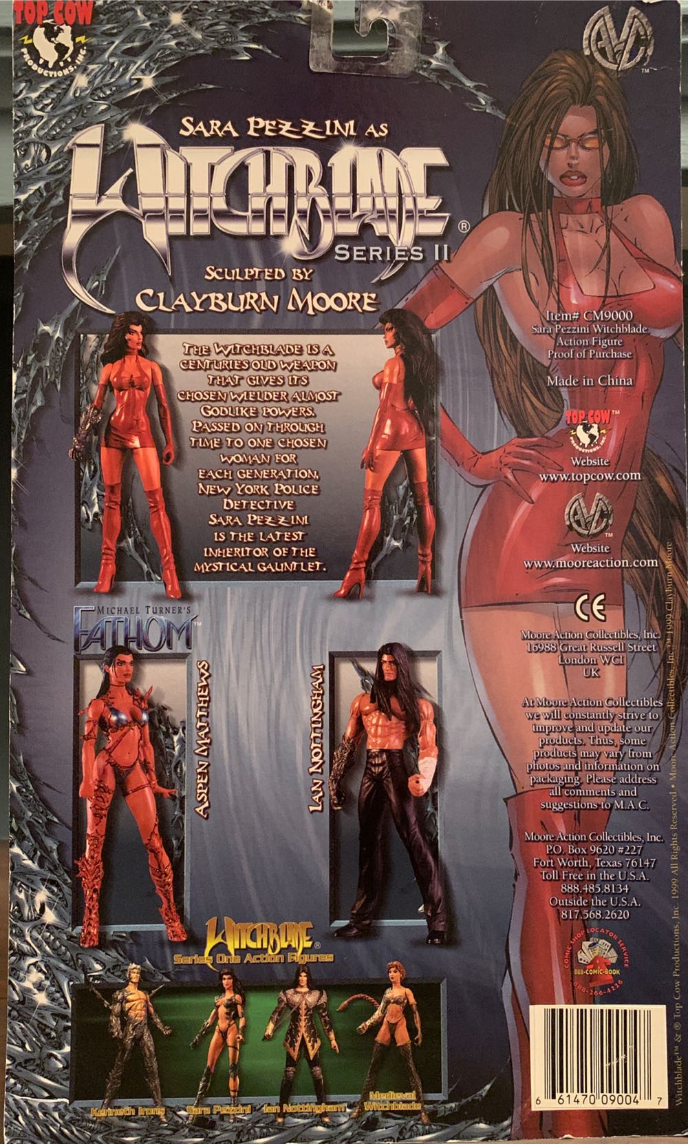 WitchBlade: Black Dress Sara Pezzini - Moore Action Collectibles (Witchblade Series 2) action figure collectible [Barcode 661470090047] - Main Image 2