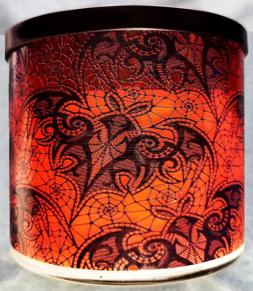 CANDLE: Halloween Kringle 3 Wick Bat Lace 2022 - Kringle Candle (Halloween Candles) action figure collectible [Barcode 846853081281] - Main Image 3