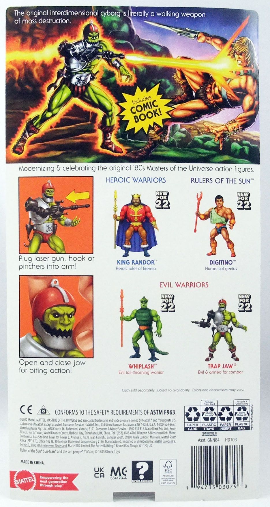 Trap Jaw (Mini Comic) - Mattel (Masters Of The Universe) action figure collectible [Barcode 194735030798] - Main Image 4