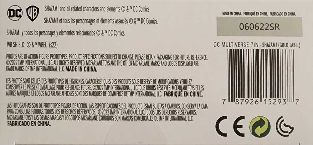 Shazam! - DC - JUSTICE LEAGUE (DC Rebirth) action figure collectible [Barcode 787926152937] - Main Image 4