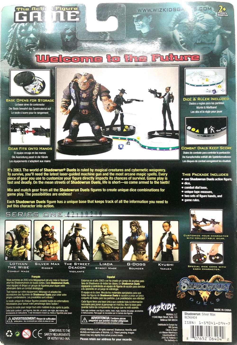 Silver Max (Rigger) - Wiz Kids (Shadowrun) (Shadowrun) action figure collectible - Main Image 2