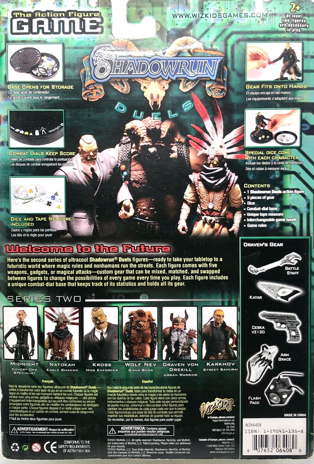 Draven Von Drekill (Urban Warrior) - Wiz Kids (Shadowrun) (Shadowrun) action figure collectible - Main Image 2