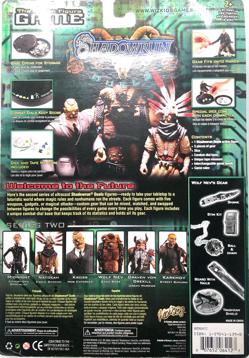 Wolf Nev (Gang Boss) - Wiz Kids (Shadowrun) (Shadowrun) action figure collectible - Main Image 2