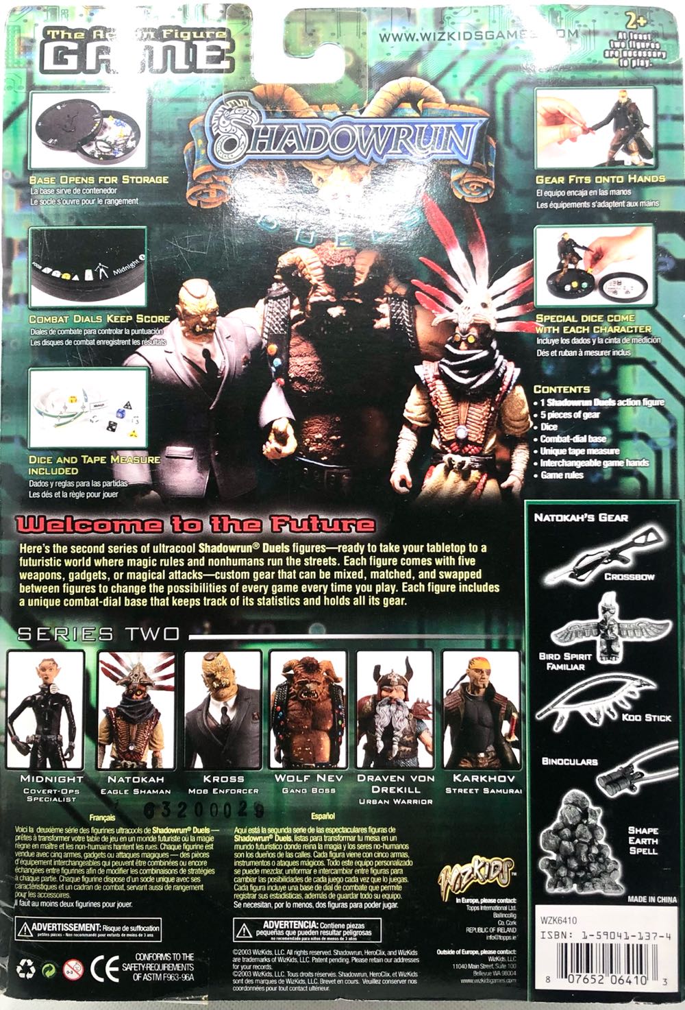 Natokah (Eagle Shaman) - Wiz Kids (Shadowrun) (Shadowrun) action figure collectible - Main Image 2