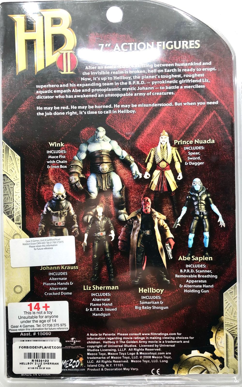 Liz Sherman - Mezco (Hellboy II) (Hellboy II) action figure collectible - Main Image 2