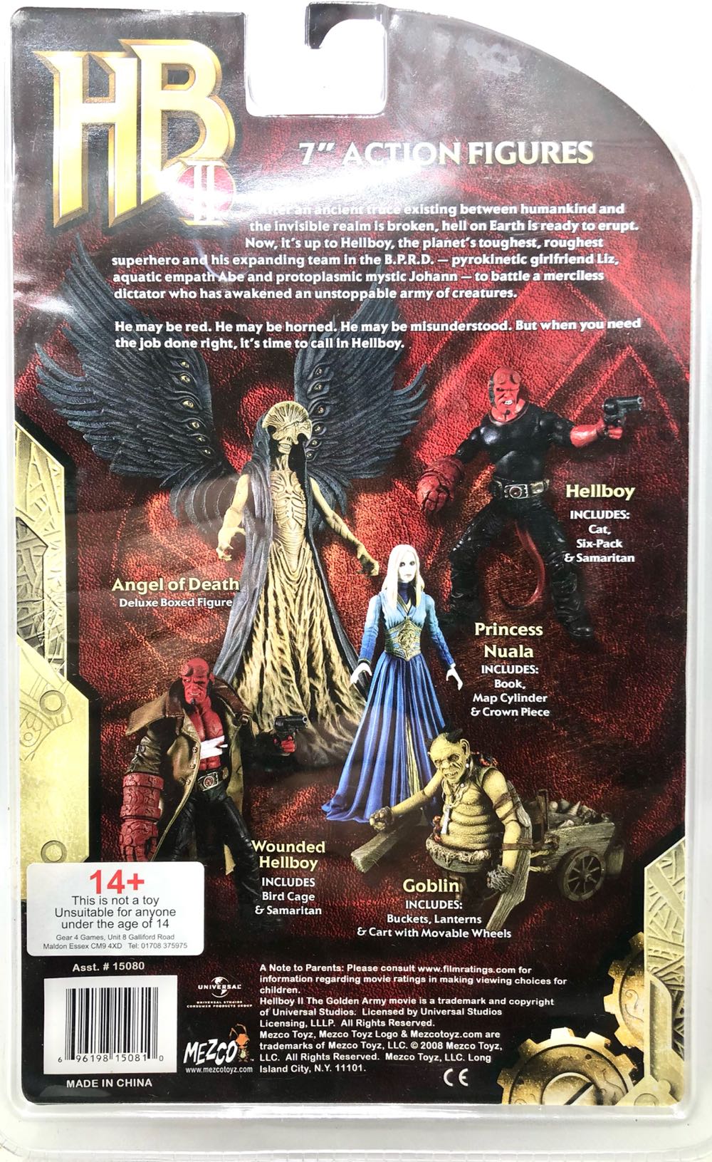 Hellboy (With Cat) - Mezco (Hellboy II) (Hellboy II) action figure collectible - Main Image 2