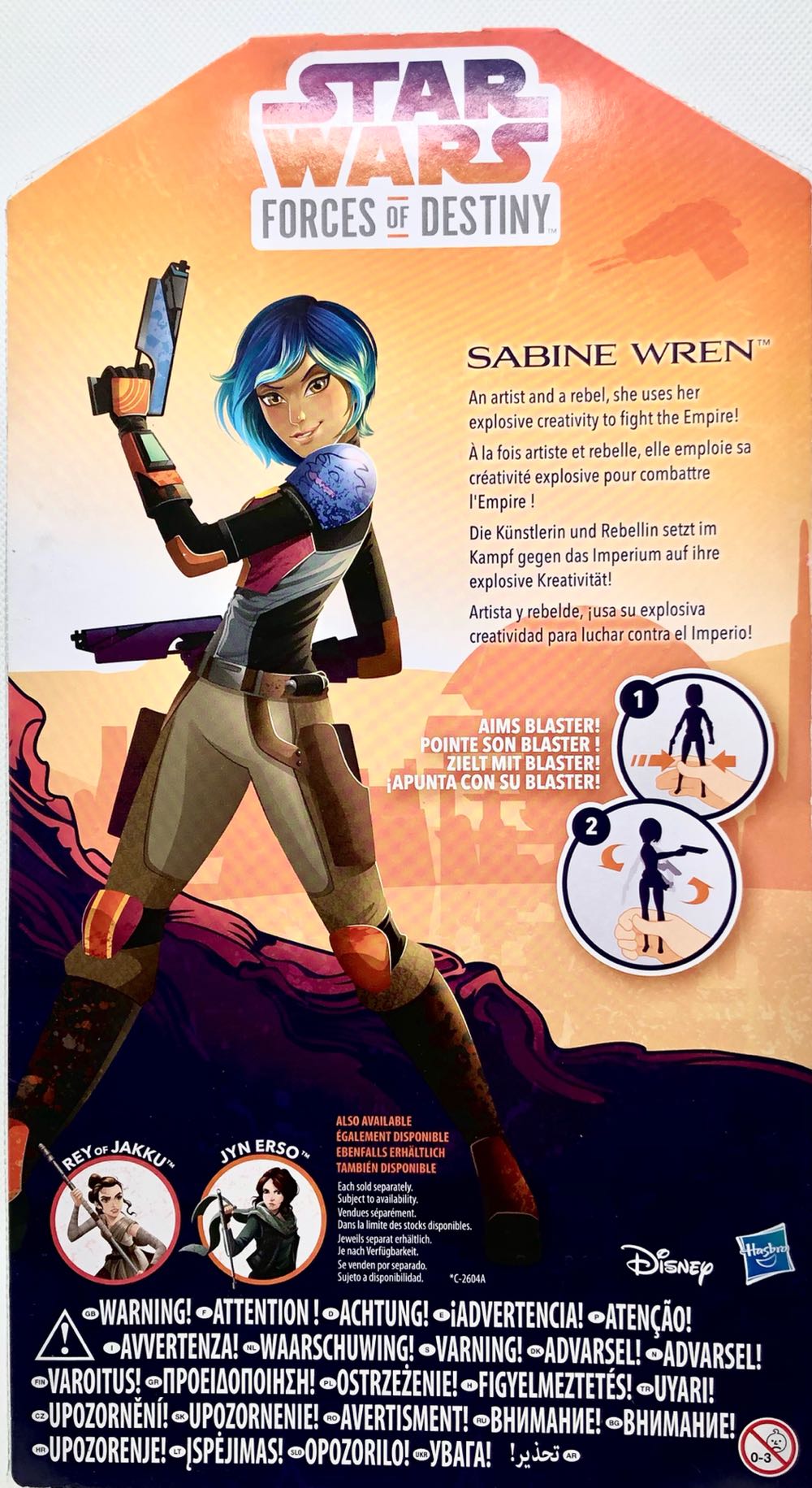 Sabine Wren - Hasbro (Star Wars Forces Of Destiny) (Star Wars Forces of Destiny) action figure collectible - Main Image 2