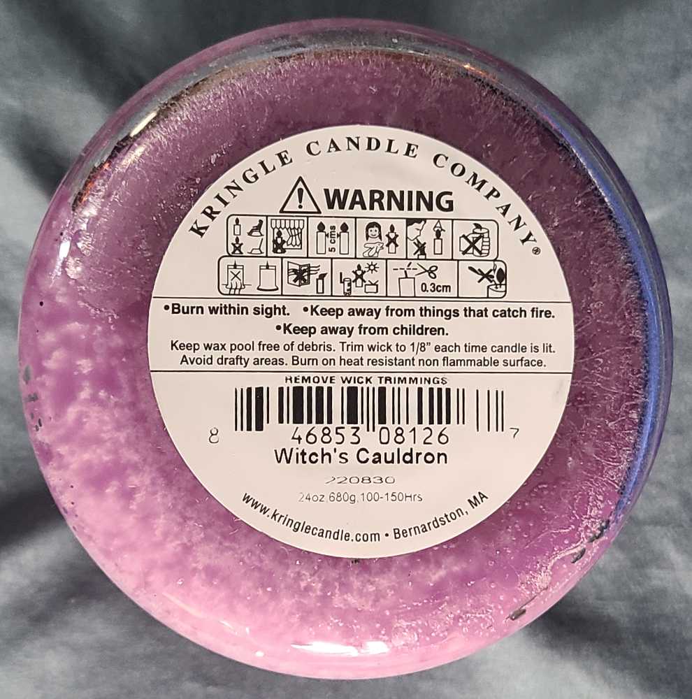 CANDLE: Halloween Country Candle Witch’s Cauldron 2022 Kringle  - Kringle Candle (Halloween Candles) action figure collectible [Barcode 846853081267] - Main Image 2