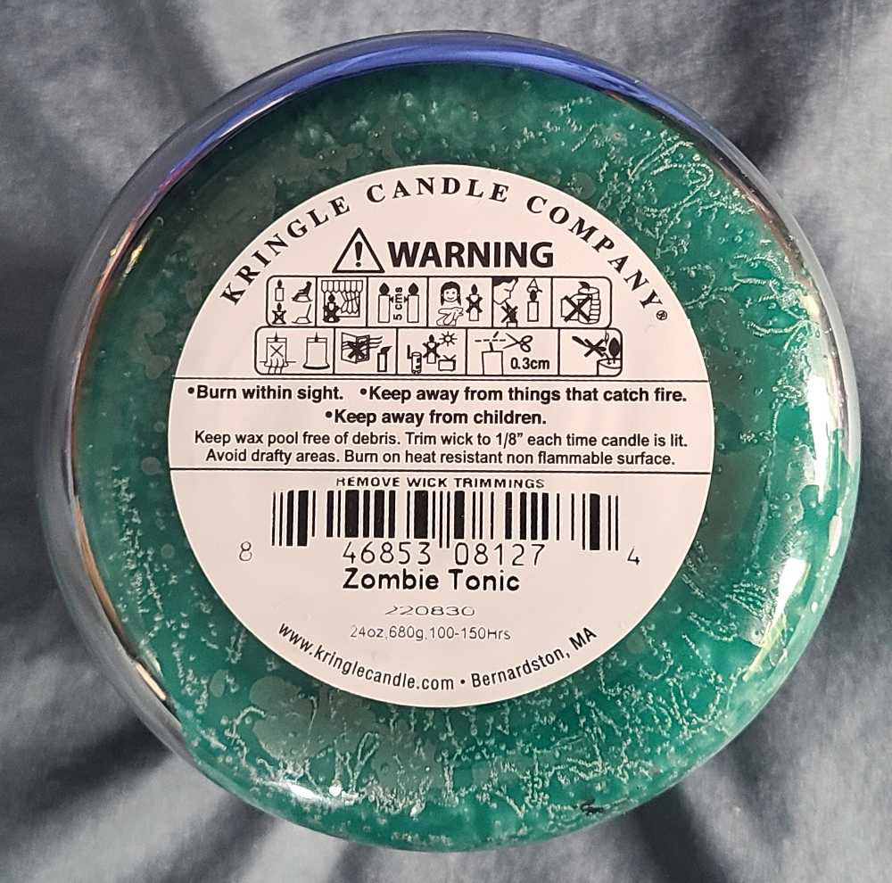CANDLE: Halloween Country Candle Zombie Tonic  2022 Kringle  - Kringle Candle (Halloween Candles) action figure collectible [Barcode 846853081274] - Main Image 2