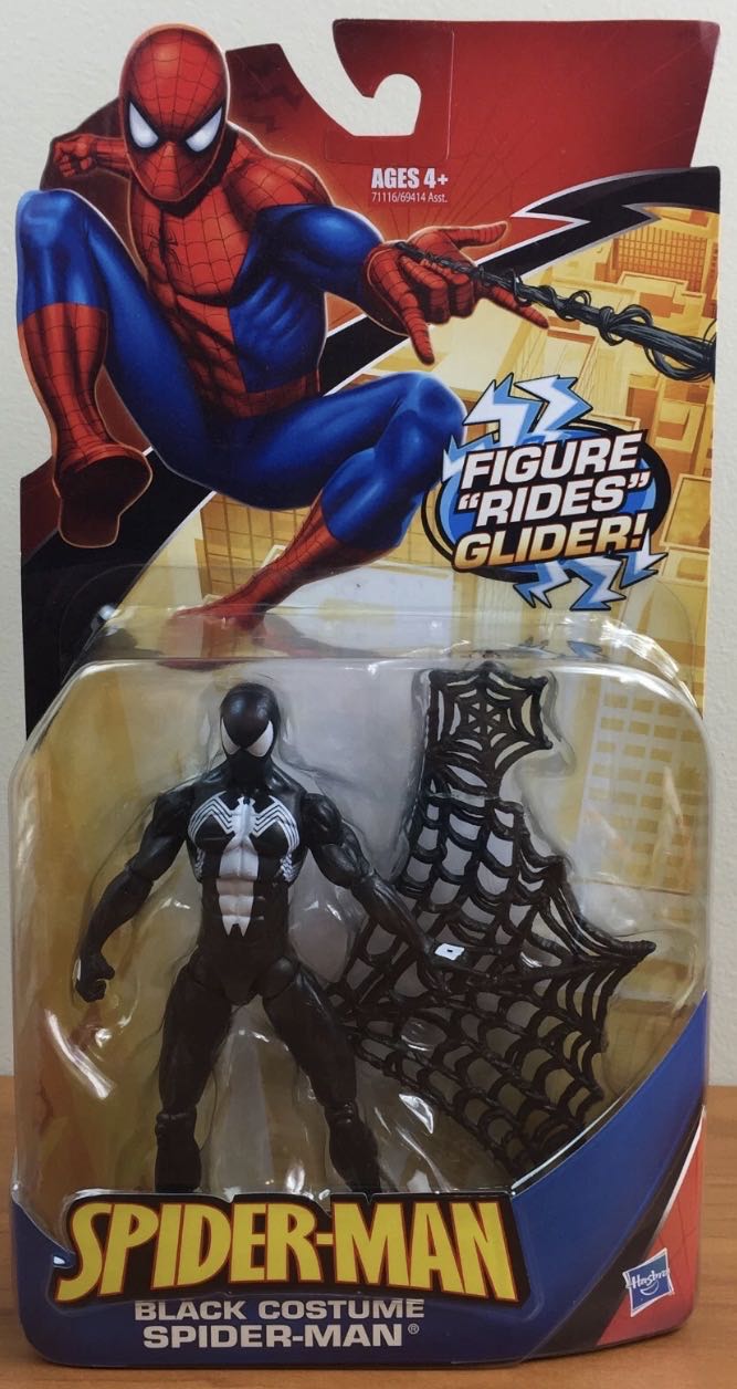 Spider-Man, Black Costume - Hasbro (Spider-Man Classics) action figure collectible [Barcode 653569436331] - Main Image 2