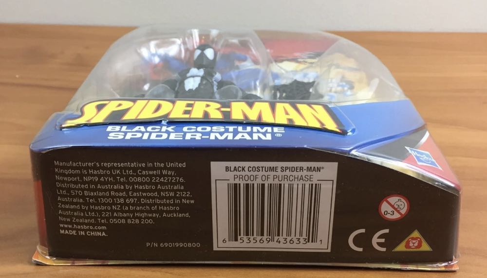 Spider-Man, Black Costume - Hasbro (Spider-Man Classics) action figure collectible [Barcode 653569436331] - Main Image 4