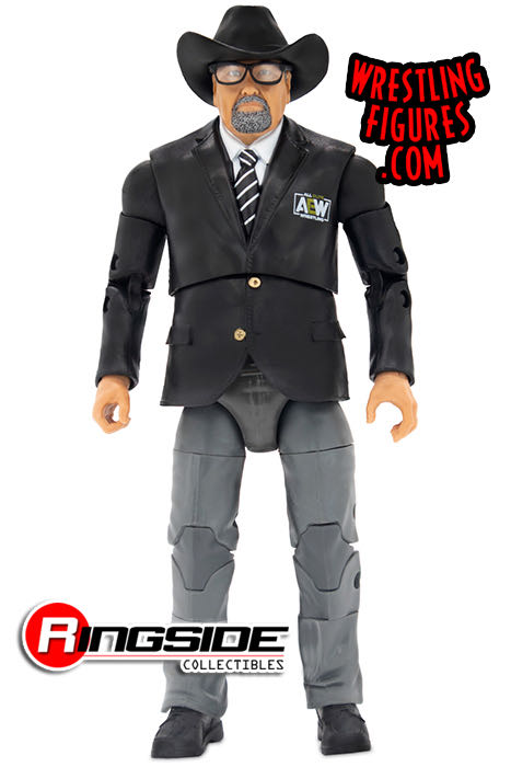 Jim Ross - Jazwares AEW (AEW Jazwares Unrivaled Ringside Collectibles Exclusive 2 Pack “Blood & Guts” Series) action figure collectible - Main Image 2