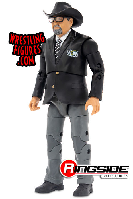 Jim Ross - Jazwares AEW (AEW Jazwares Unrivaled Ringside Collectibles Exclusive 2 Pack “Blood & Guts” Series) action figure collectible - Main Image 3