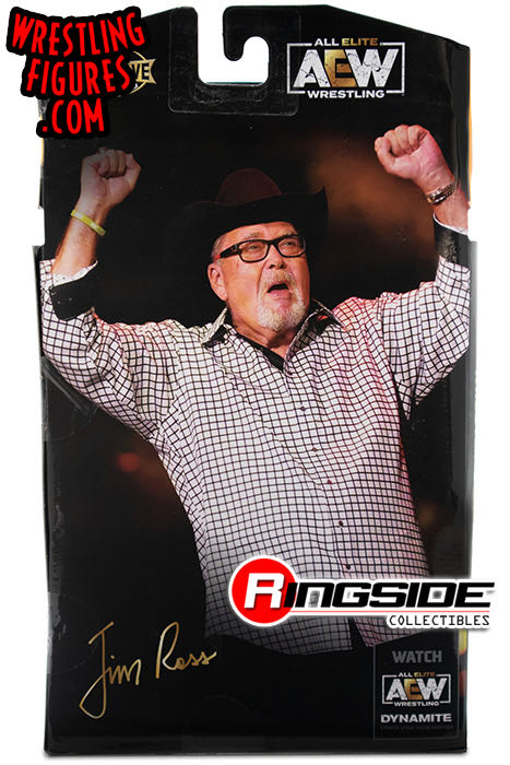 Jim Ross - Jazwares AEW (AEW Jazwares Unrivaled Ringside Collectibles Exclusive 2 Pack “Blood & Guts” Series) action figure collectible - Main Image 4