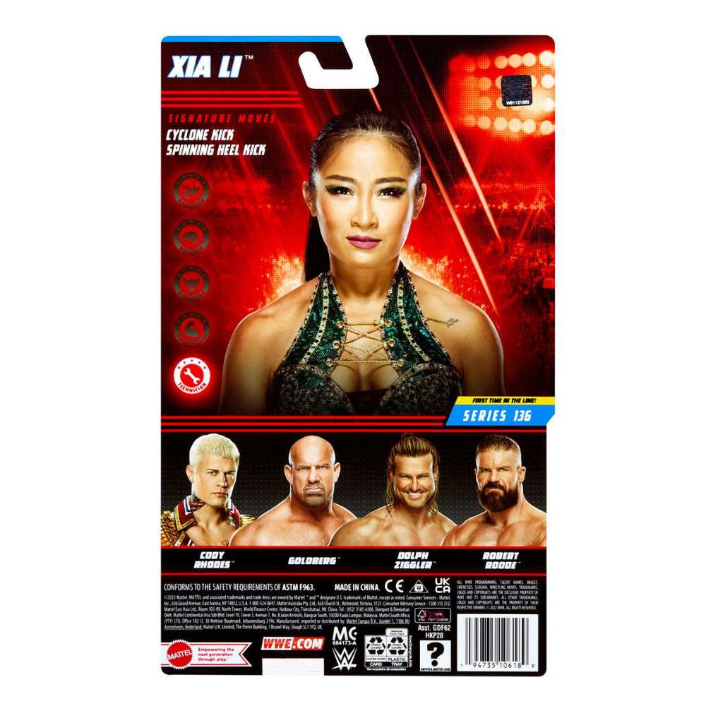 WWE BASIC Series 136 Xia Li  action figure collectible - Main Image 2