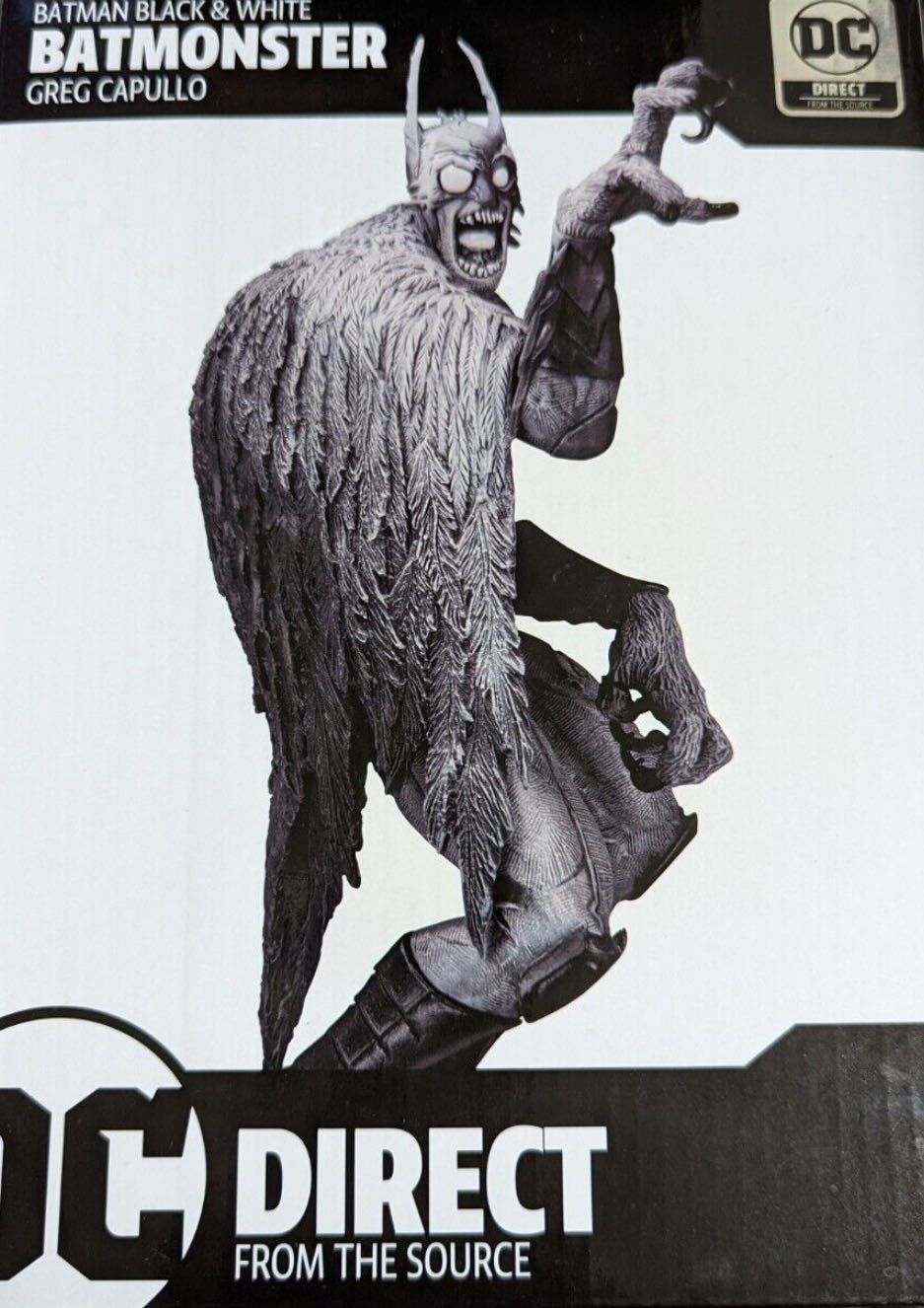 Batman(Black And White Batmonsters) -  Greg Capullo Statue(Mcfarlane Toys 1304 of 3750)  action figure collectible [Barcode 787926301274] - Main Image 2