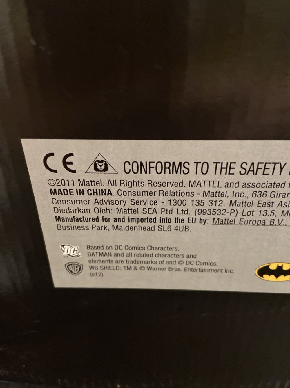 The Bat With Launch & Attack Batman - Mattel (Batman: The Dark Knight Rises) action figure collectible [Barcode 746775113377] - Main Image 3