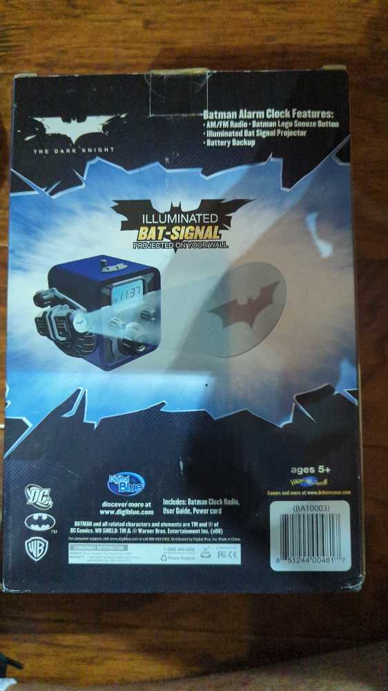 Batman Alarm Clock Radio  action figure collectible [Barcode 851244004817] - Main Image 2