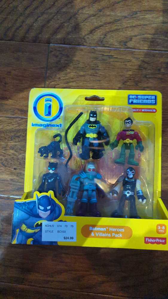 Fisher-price Imaginext Dc Super Friends Batman Heroes & Villains Pack  action figure collectible [Barcode 746775293420] - Main Image 2