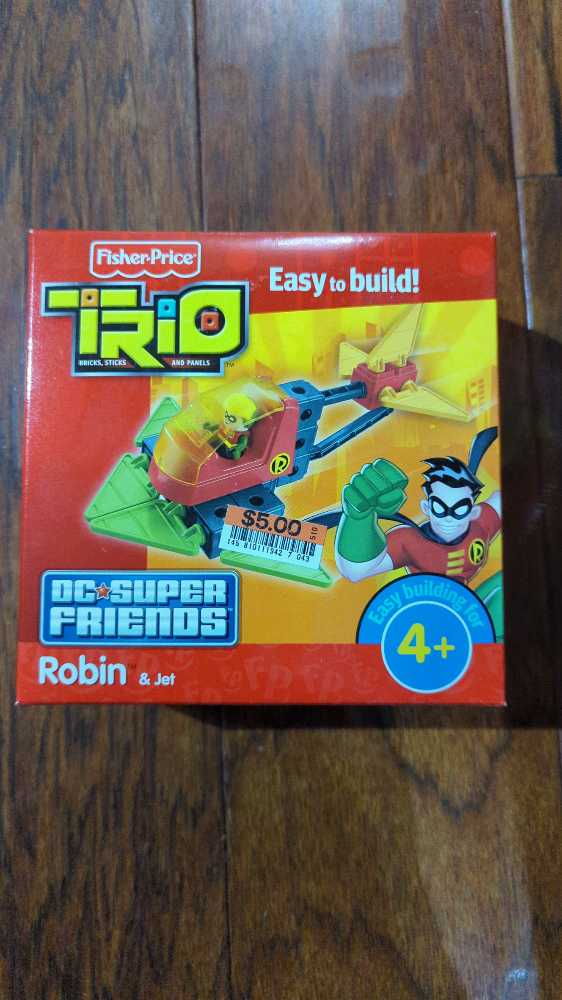Fisher-price Trio Dc Super Friends Robin And Jet  action figure collectible [Barcode 027084975949] - Main Image 2