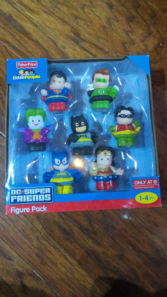 Little People Fisher Price Dc Super Friends Exclusive Figure Pack Of 7  action figure collectible [Barcode 746775195427] - Main Image 2