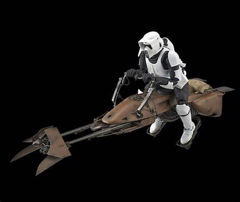 Scout Trooper w/Speeder Bike - Hasbro (Blue Line) action figure collectible - Main Image 4
