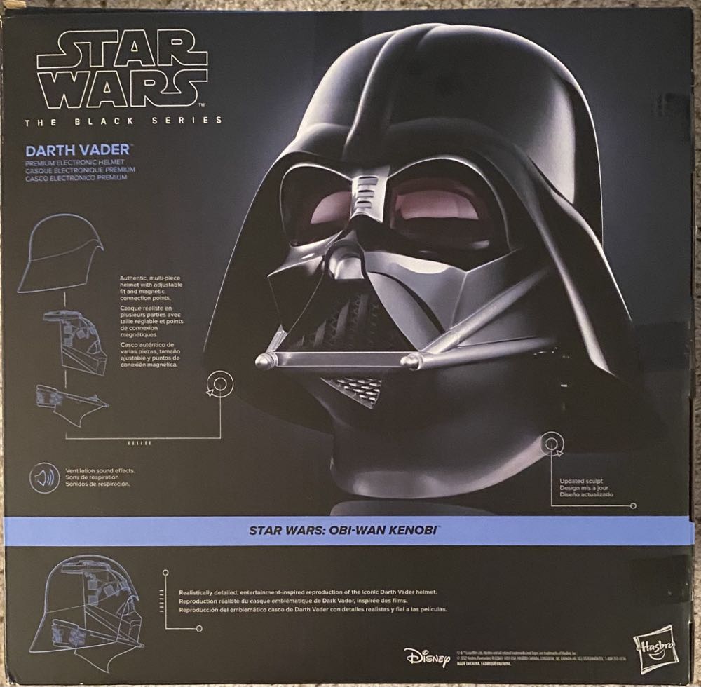Star Wars (The Black Series Helmets): Darth Vader - Hasbro (Star wars A New Hope) action figure collectible [Barcode 195166205809] - Main Image 3