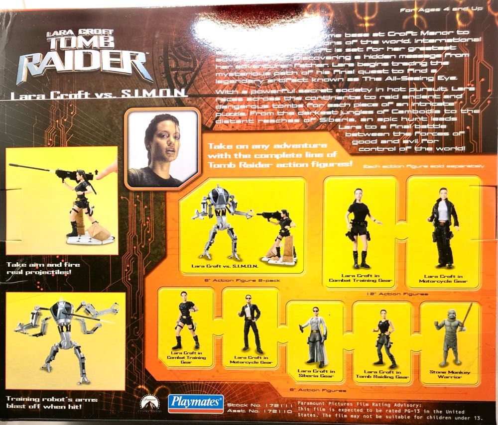 (D) Lara Croft Vs. S.I.M.O.N. - Playmates (Tomb Raider) (Tomb Raider) action figure collectible - Main Image 2